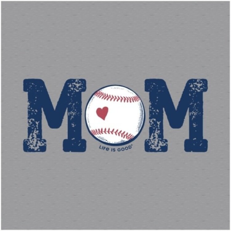 Life is Good WOMEN'S BASEBALL MOM SHORT SLEEVE CRUSHE