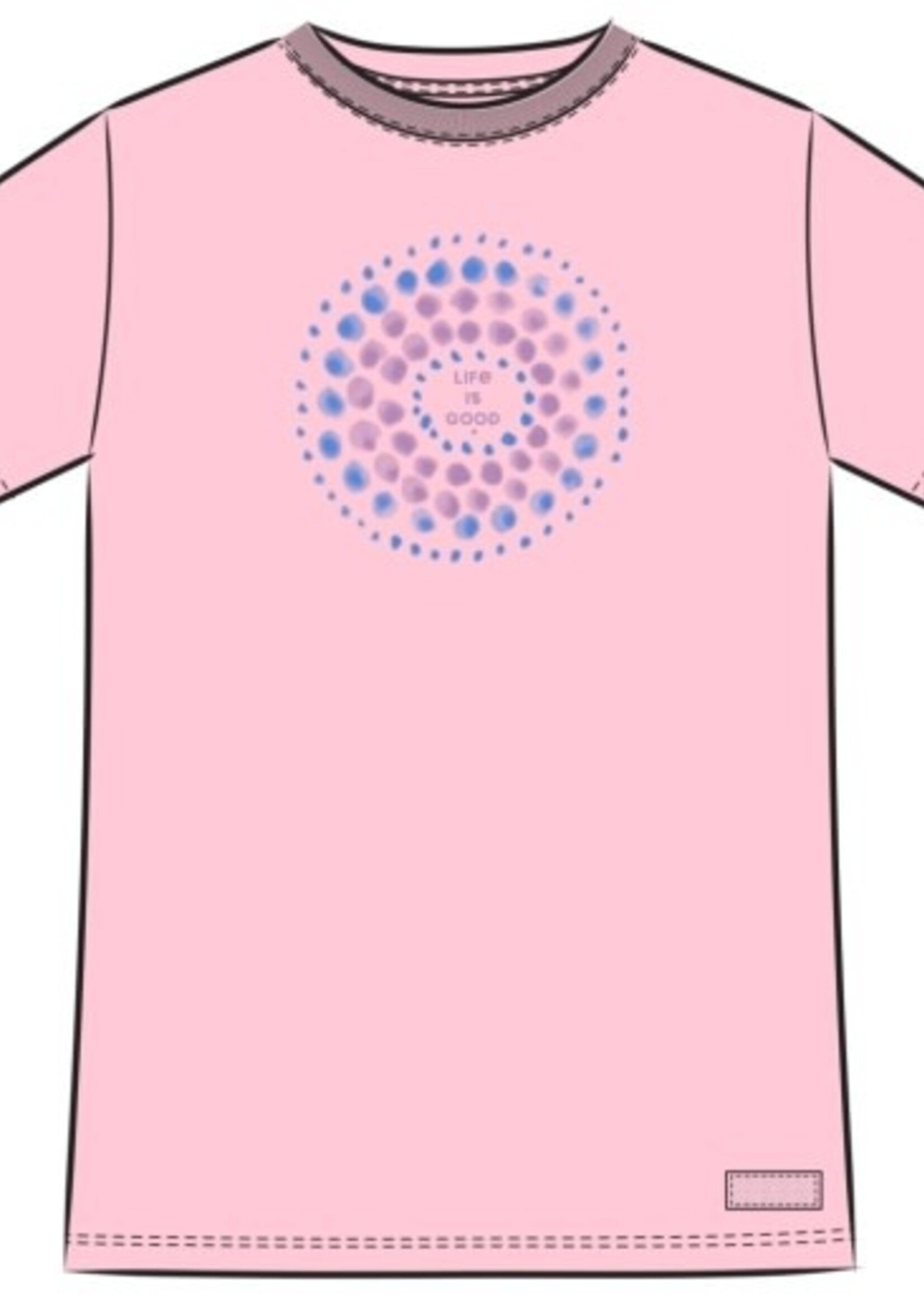 Life is Good WOMEN'S CIRCLE OF CIRCLES SHORT SLEEVE C