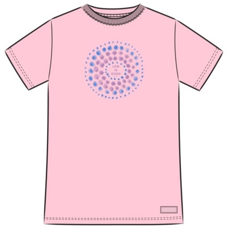 Life is Good WOMEN'S CIRCLE OF CIRCLES SHORT SLEEVE C