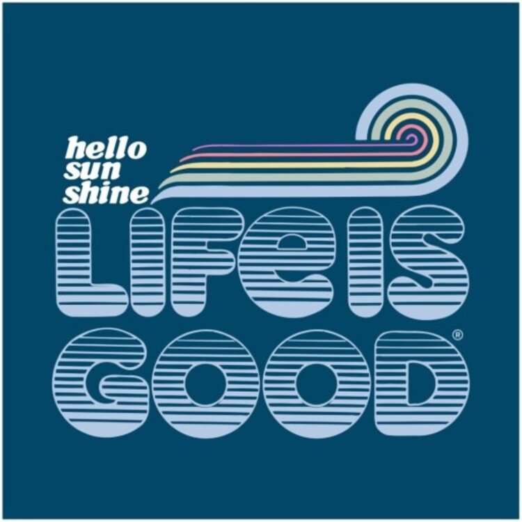 Life is Good WOMEN'S GROOVY HELLO SUNSHINE SHORT SLEE