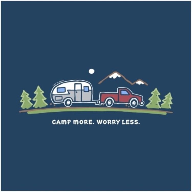 Life is Good MEN'S CAMP MORE ON THE ROAD SHORT SLEEVE