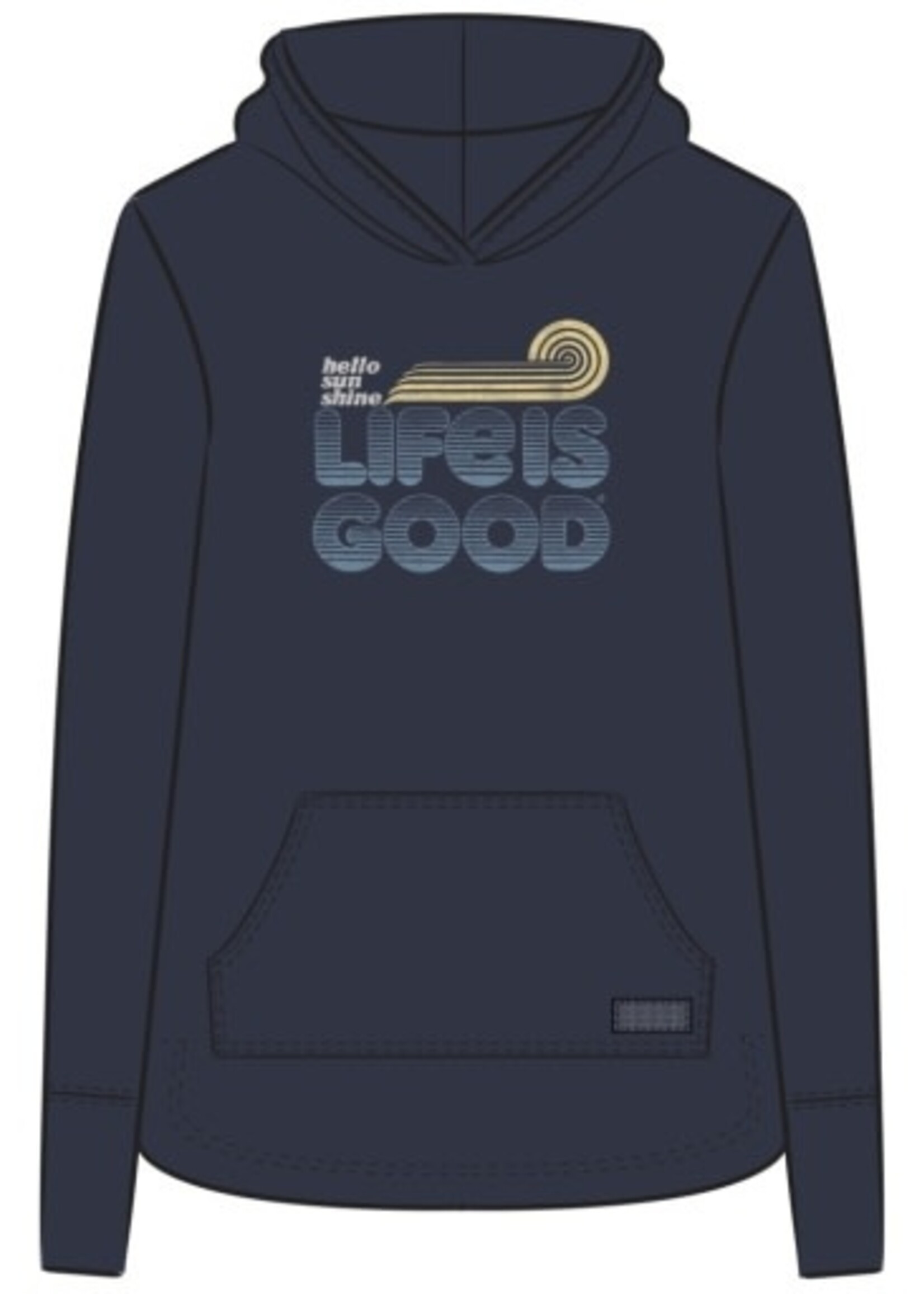 Life is Good WOMEN'S GROOVY HELLO SUNSHINE CRUSHER-FL