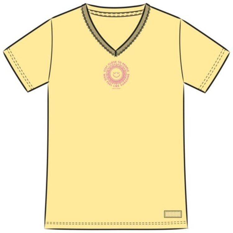 Life is Good WOMEN'S STAY CLOSE SUNSHINE SHORT SLEEVE