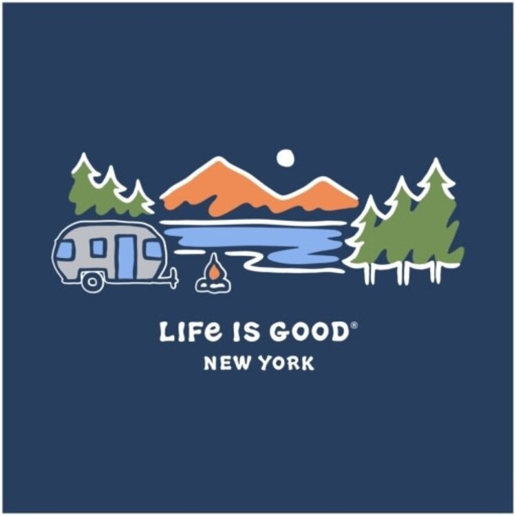 Life is Good M CRUSHER TEE ND AIRSTREAM LAKESI DSTBLU