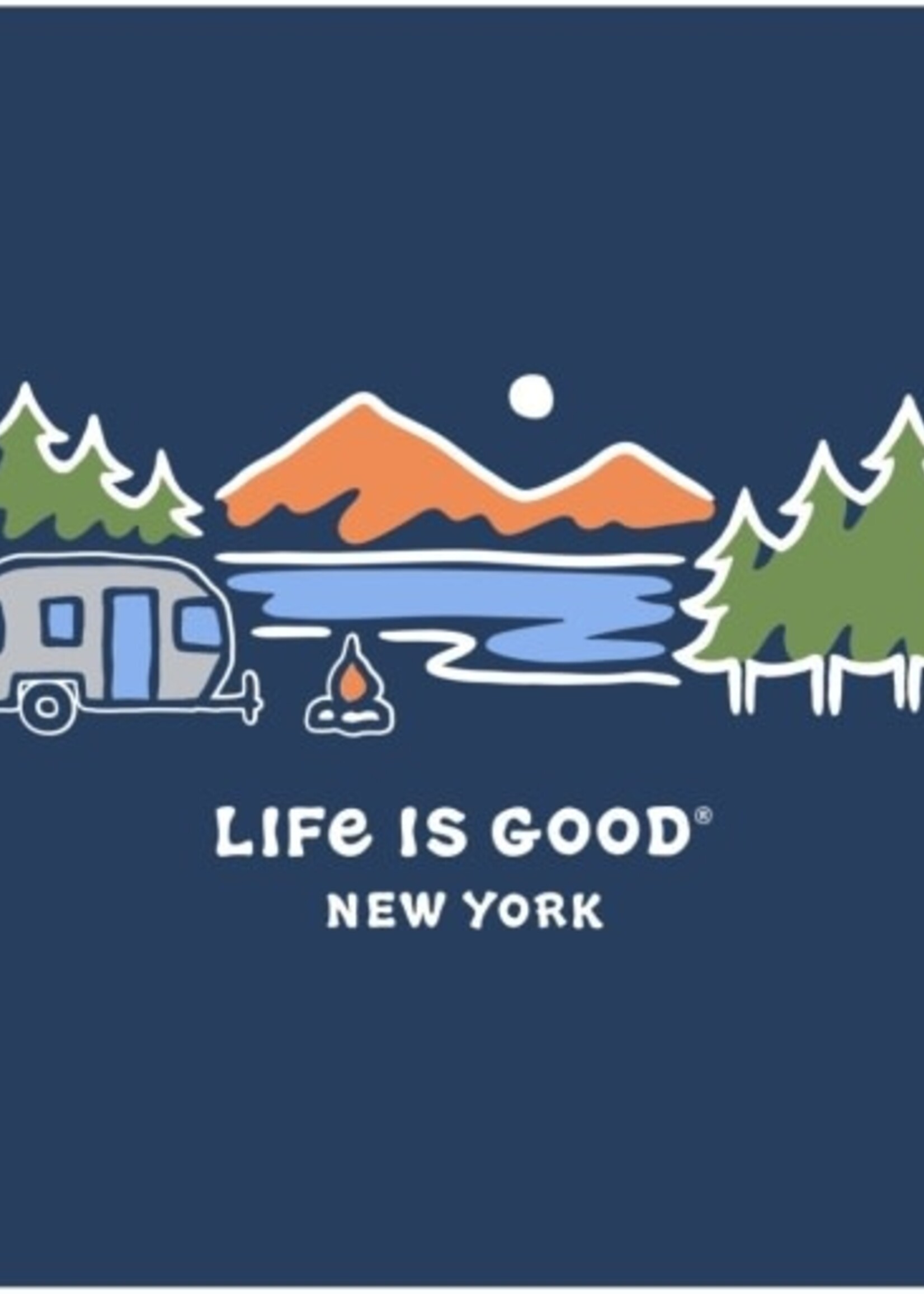 Life is Good M CRUSHER TEE ND AIRSTREAM LAKESI DSTBLU