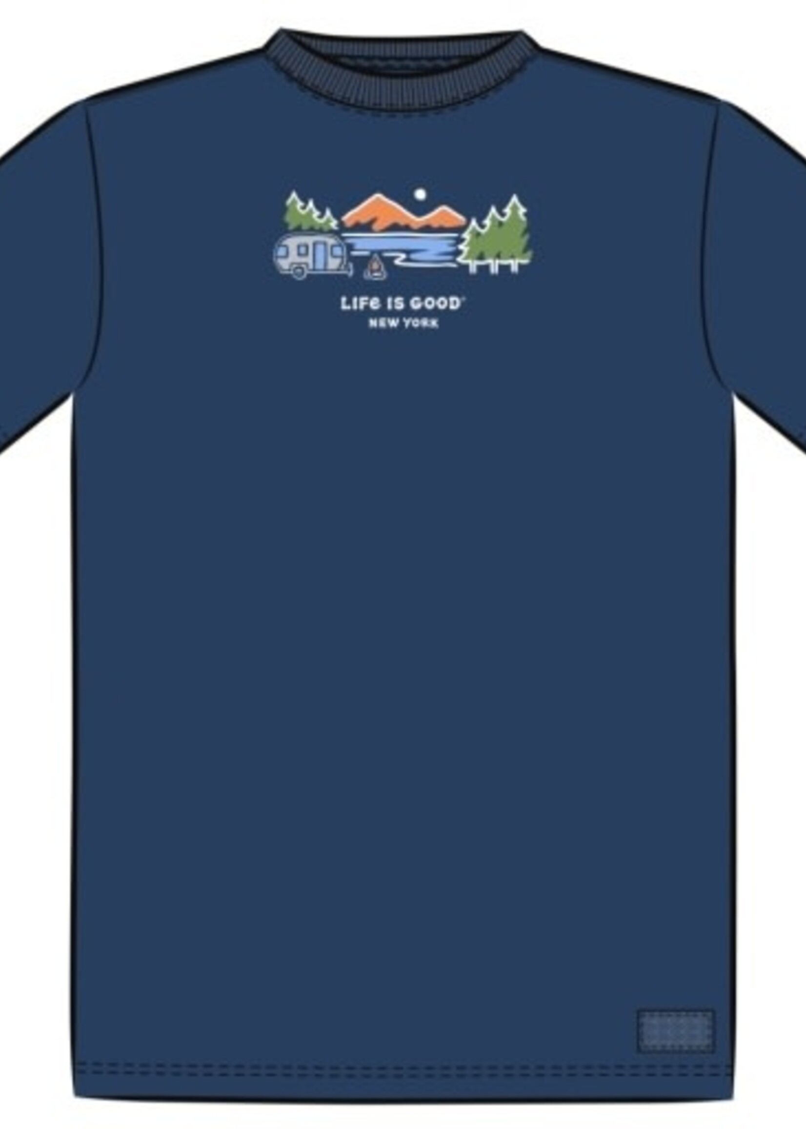 Life is Good M CRUSHER TEE ND AIRSTREAM LAKESI DSTBLU