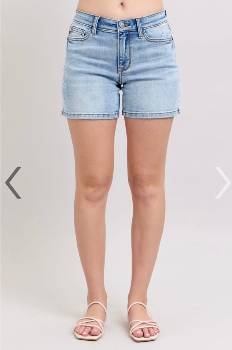 Judy Blue Vintage Wash Dad Shorts