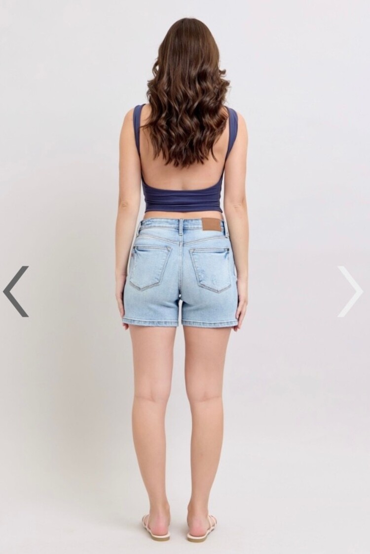 Judy Blue Vintage Wash Dad Shorts