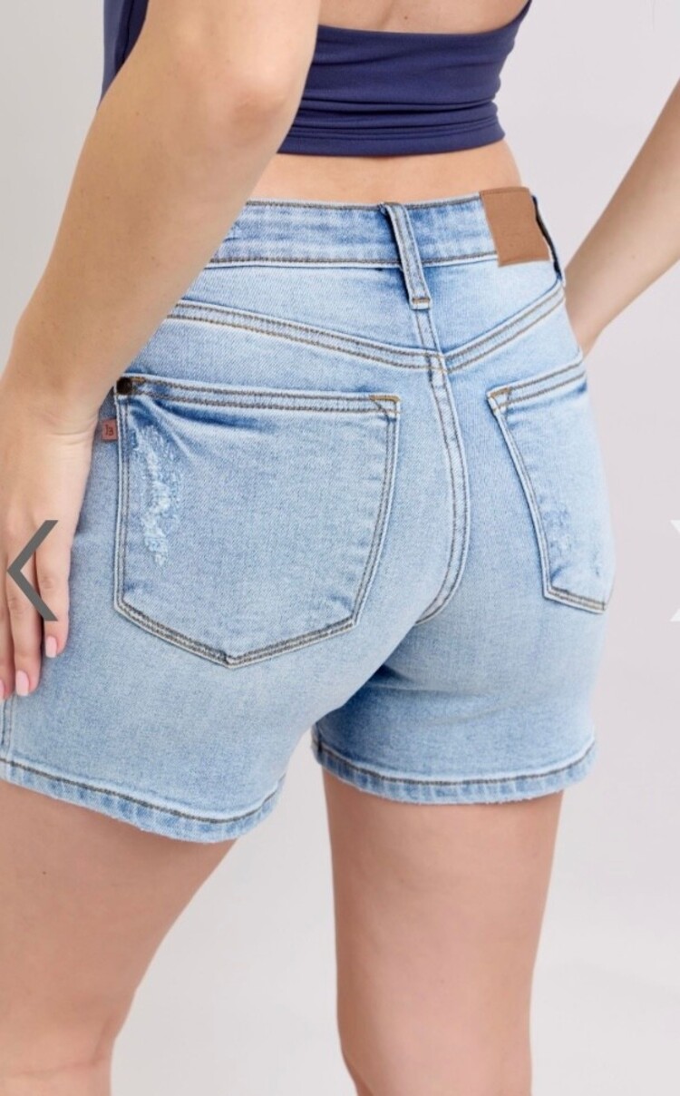 Judy Blue Vintage Wash Dad Shorts