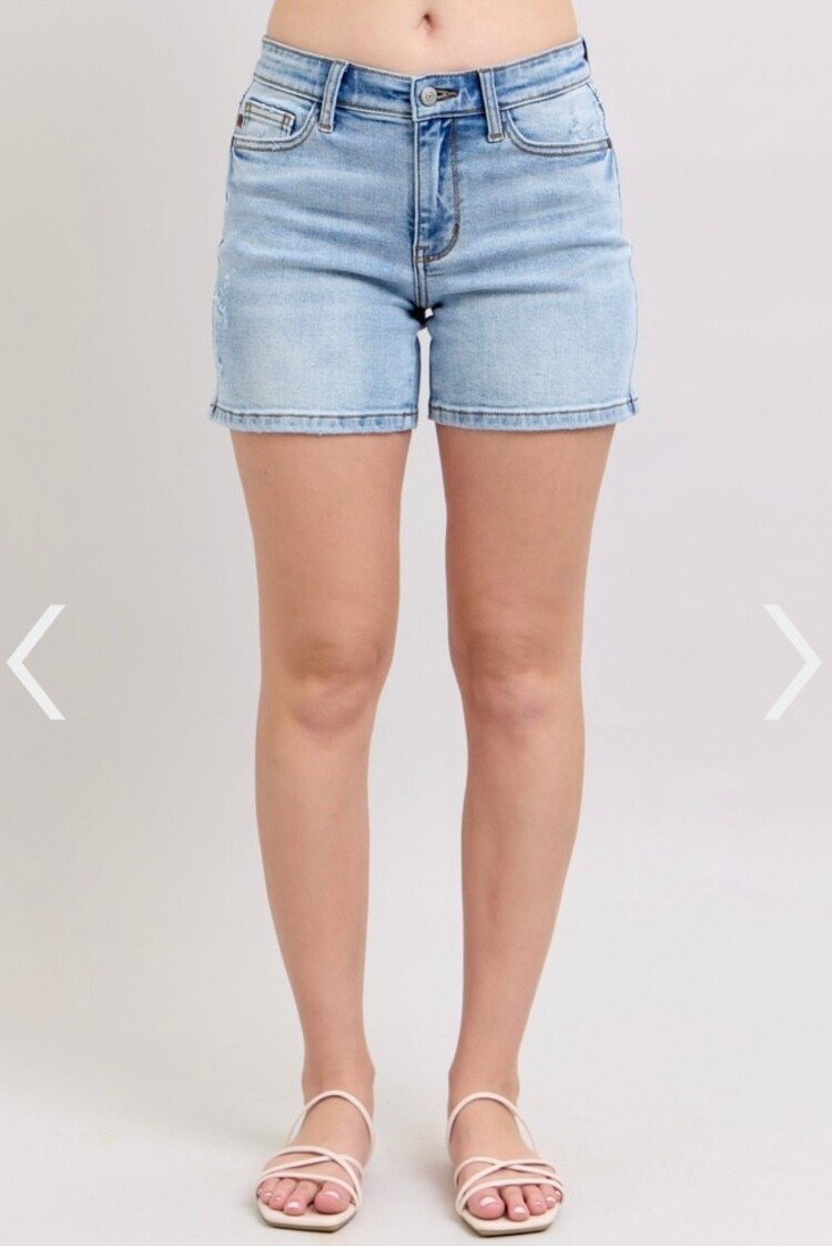 Judy Blue Vintage Wash Dad Shorts