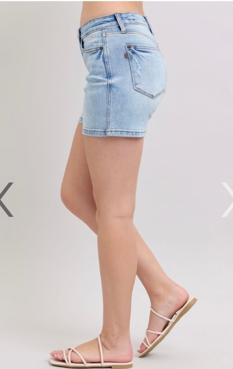 Judy Blue Vintage Wash Dad Shorts