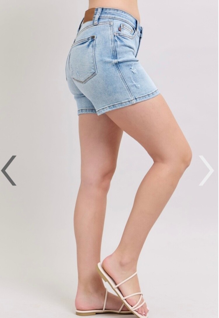 Judy Blue Vintage Wash Dad Shorts