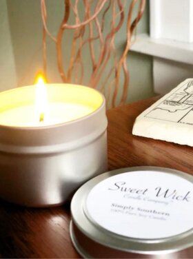 Sweet Wick Candle Company Travel tin candles