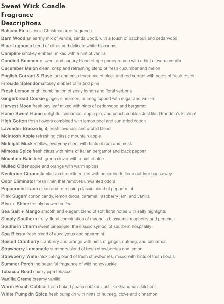 Sweet Wick Candle Company Travel tin candles