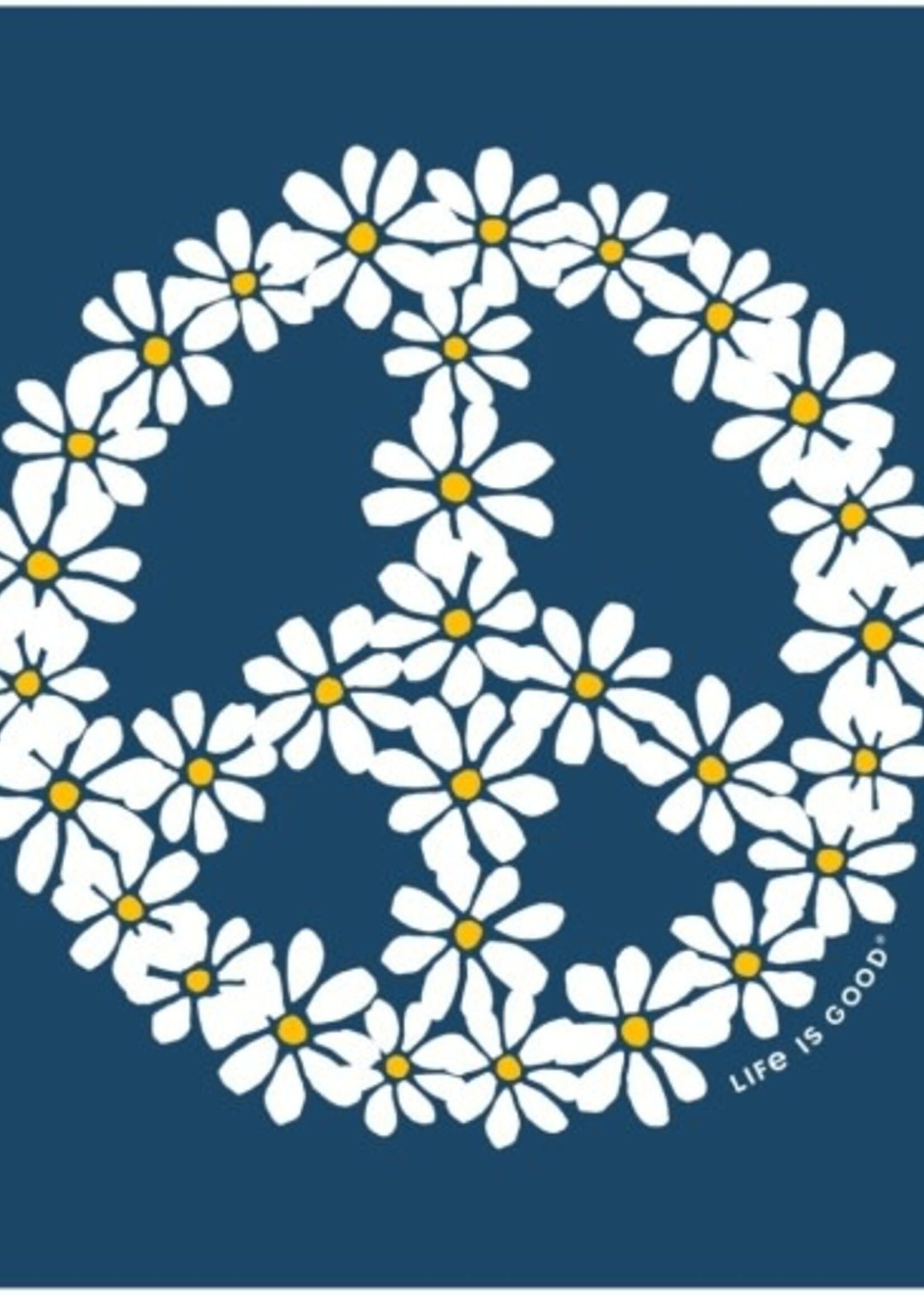 Life is Good WOMEN'S PEACE DAISY CHAIN  CRUSHER TEE