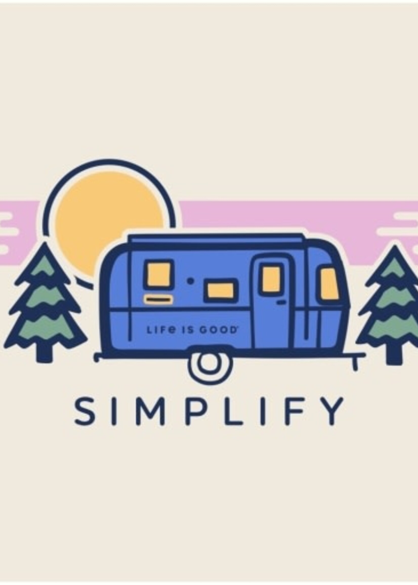 Life is Good WOMEN'S SIMPLIFY CAMPER  CRUSHER VEE