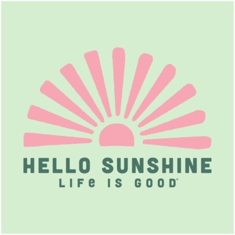 Life is Good WOMEN'S HELLO SUNSHINE SUN  CRUSHER VEE