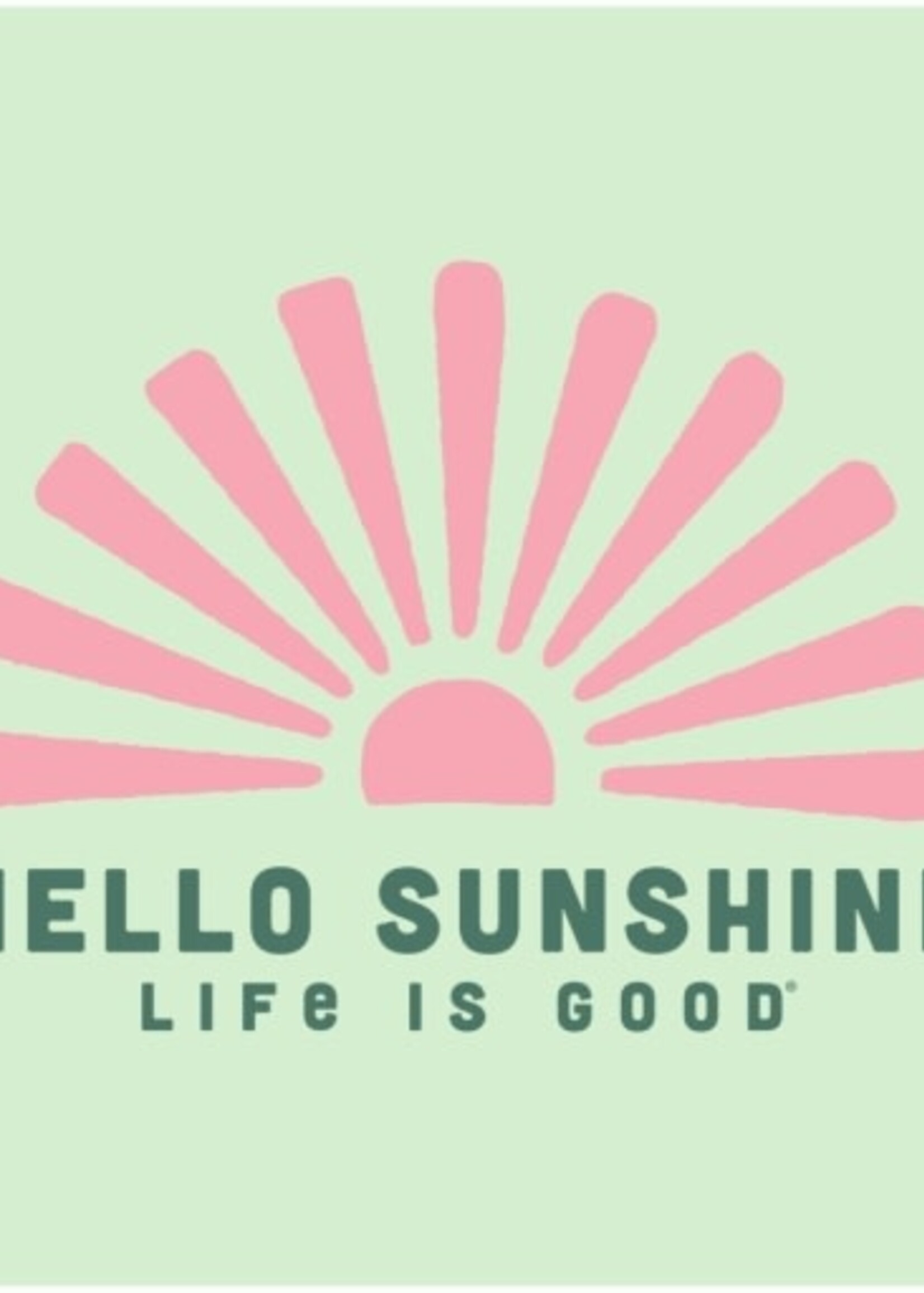 Life is Good WOMEN'S HELLO SUNSHINE SUN  CRUSHER VEE