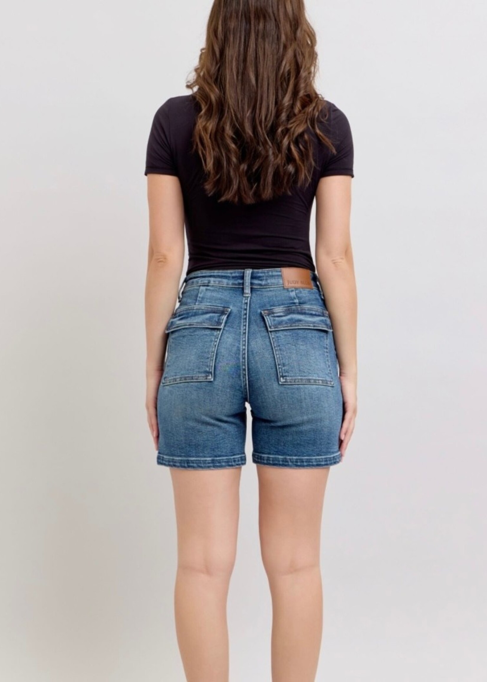 Judy Blue Utility Mid Length Shorts