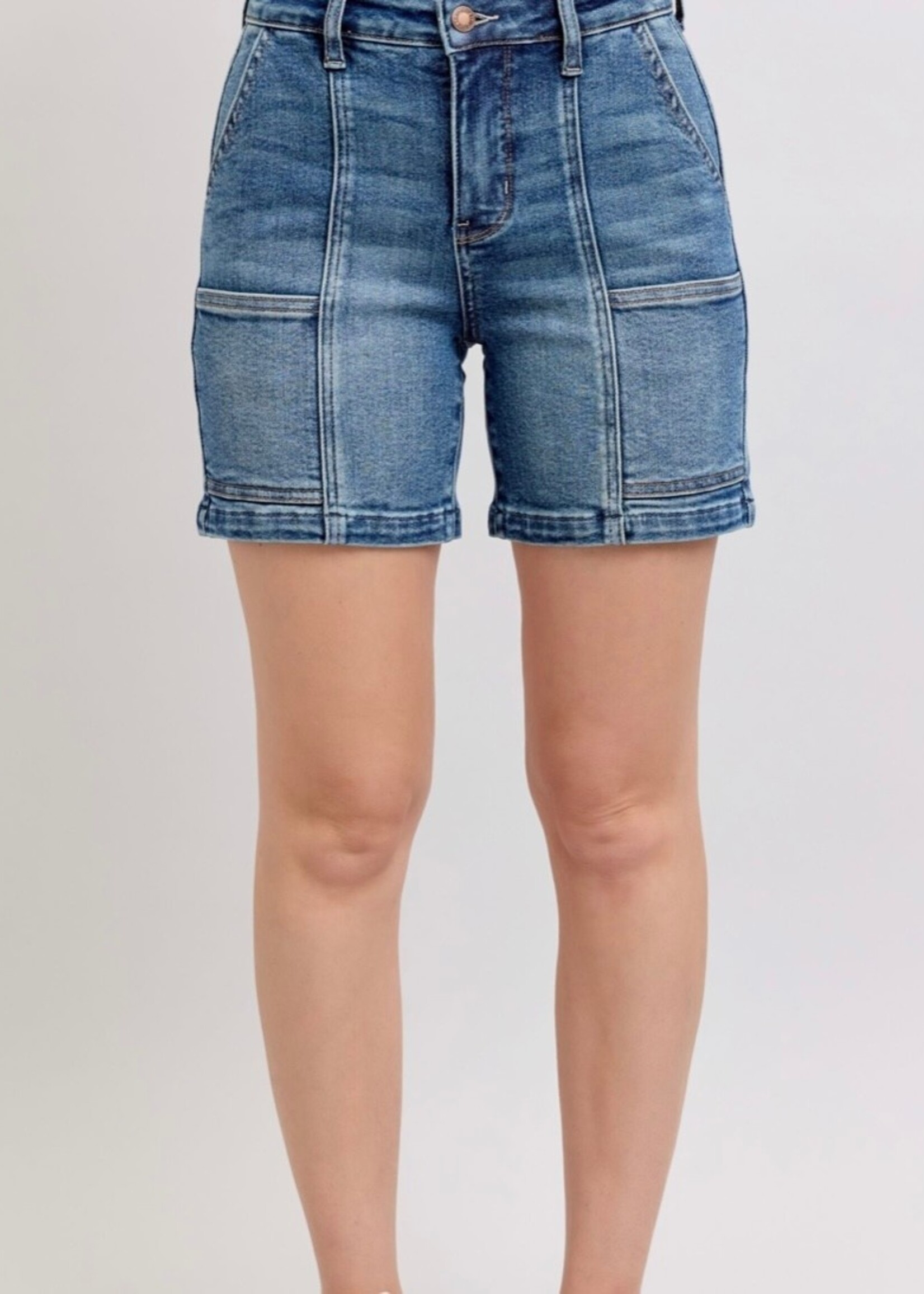 Judy Blue Utility Mid Length Shorts