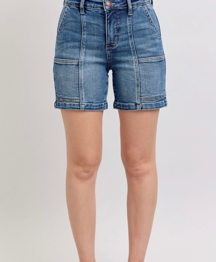 Judy Blue Utility Mid Length Shorts