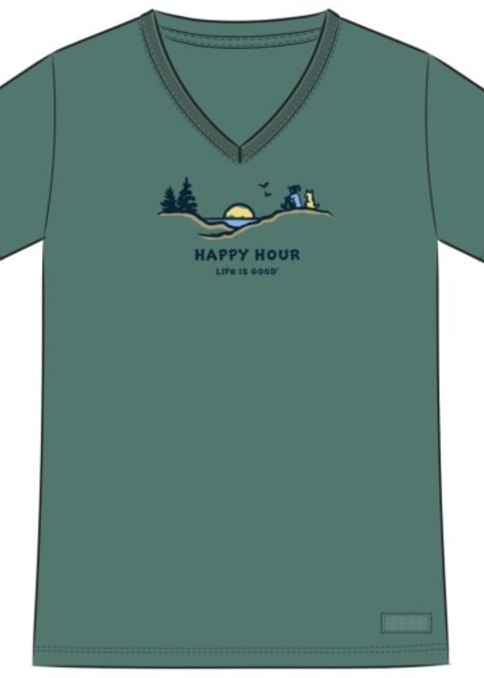 Life is Good WOMEN'S JACKIE HAPPY HOUR PINES  CRUSHER