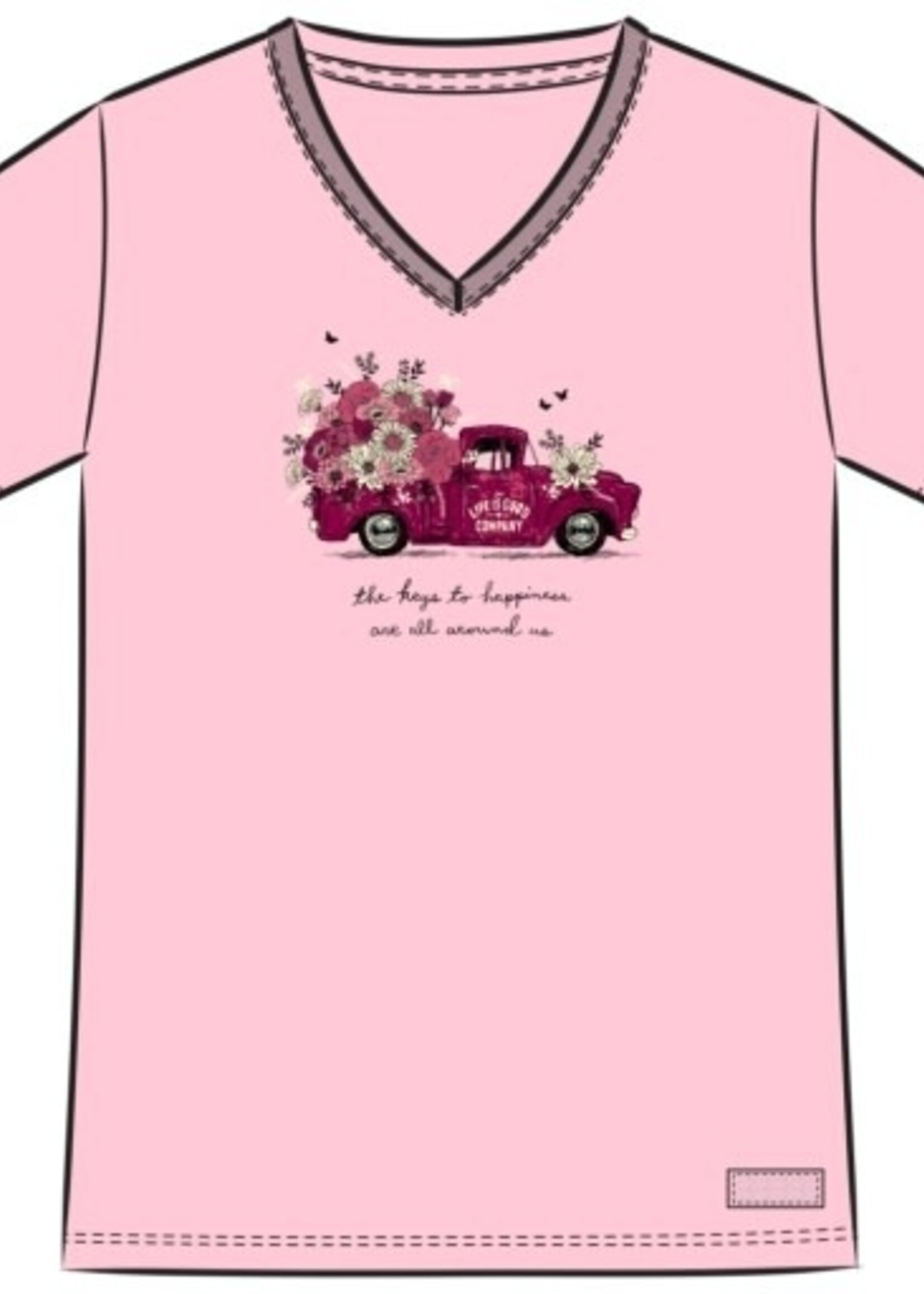 Life is Good WOMEN'S KEYS TO HAPPINESS FLORAL PICKUP