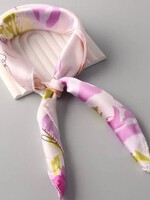 Satin floral scarves
