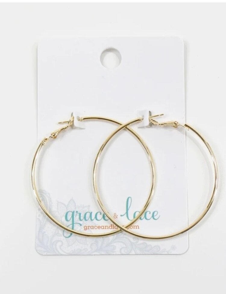 Grace & Lace Hoop Earrings
