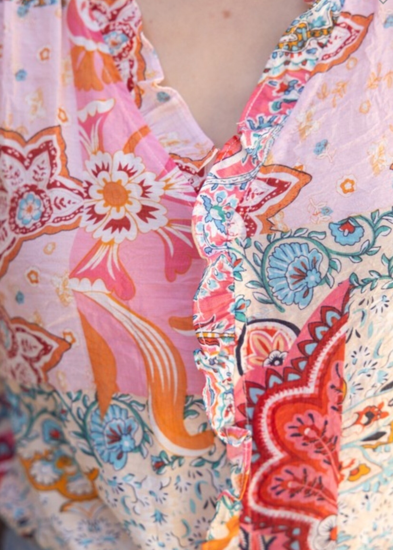 Voy Summer Patchwork top