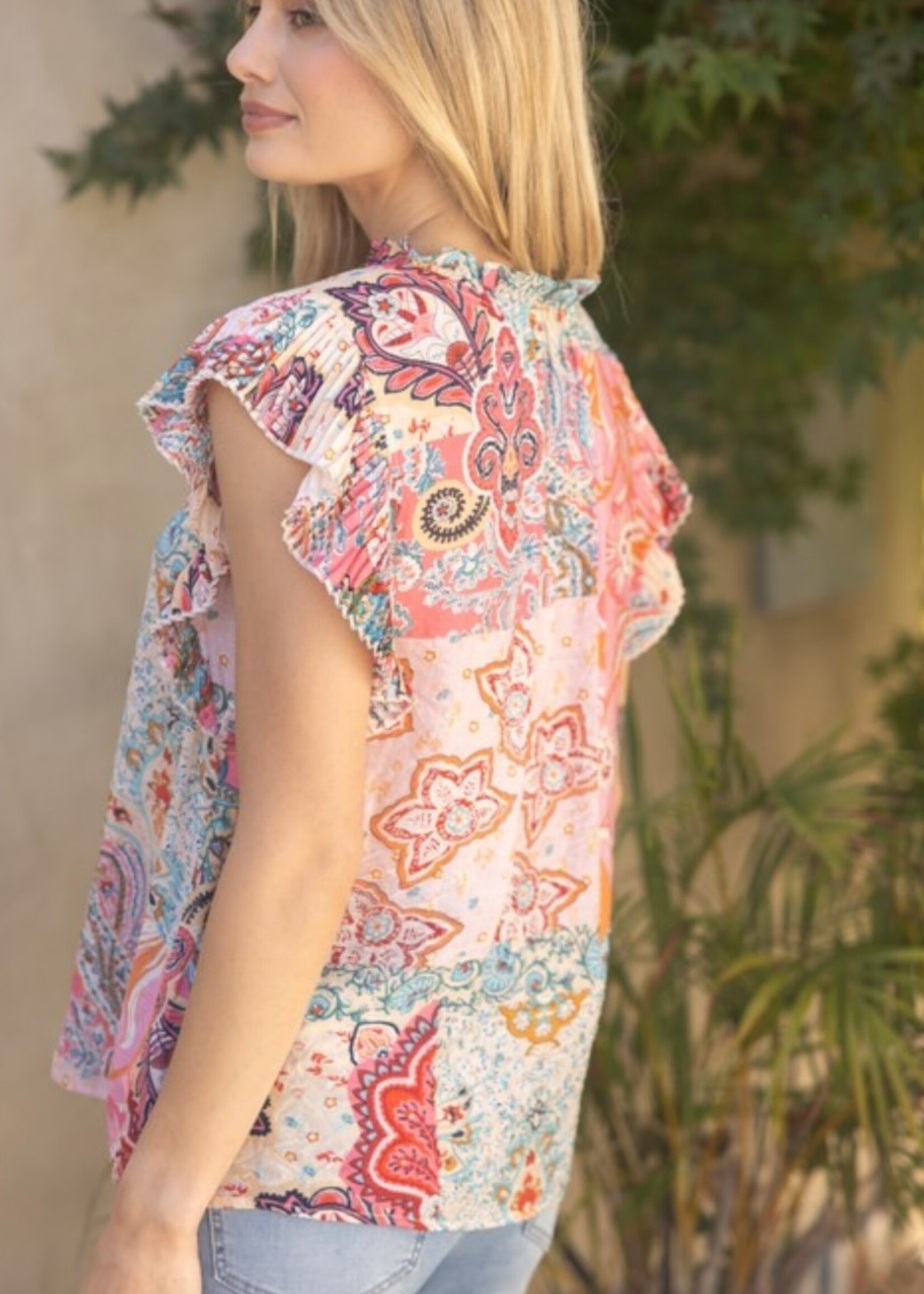 Voy Summer Patchwork top