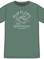 Life is Good WOMEN'S FLIP FLOPS & BOAT DOCKS SHORT SL