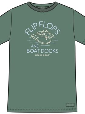 Life is Good WOMEN'S FLIP FLOPS & BOAT DOCKS SHORT SL