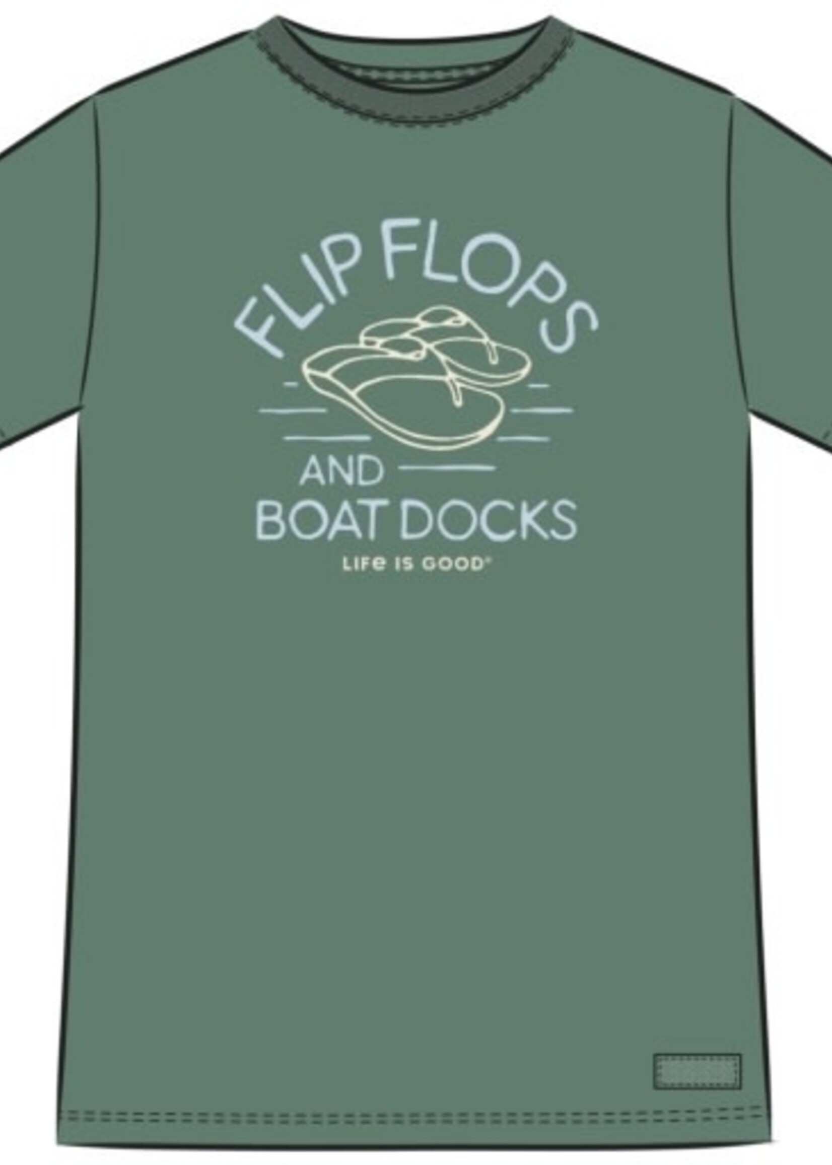 Life is Good WOMEN'S FLIP FLOPS & BOAT DOCKS SHORT SL