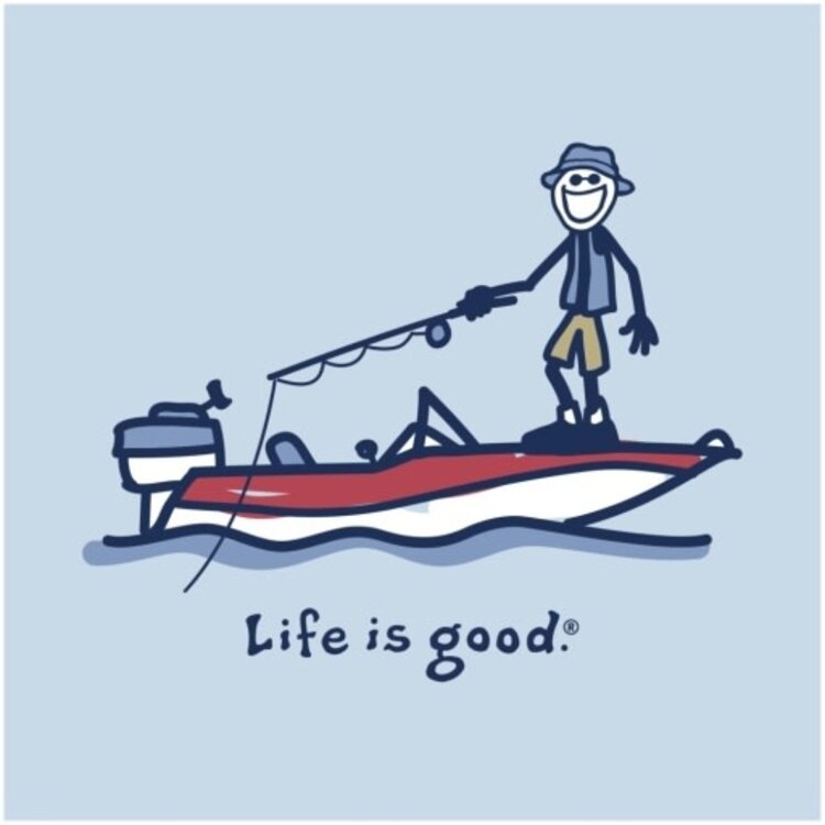 Life is Good MEN'S BOAT FISH JAKE SHORT SLEEVE CRUSHE