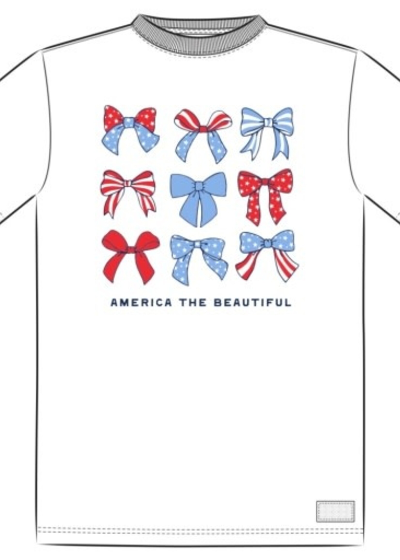 Life is Good KIDS AMERICA THE BEAUTIFUL BOWS SHORT SL