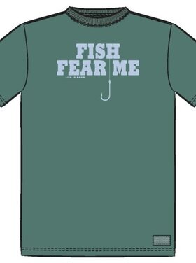 Life is Good MEN'S FISH FEAR ME HOOK SHORT SLEEVE CRU
