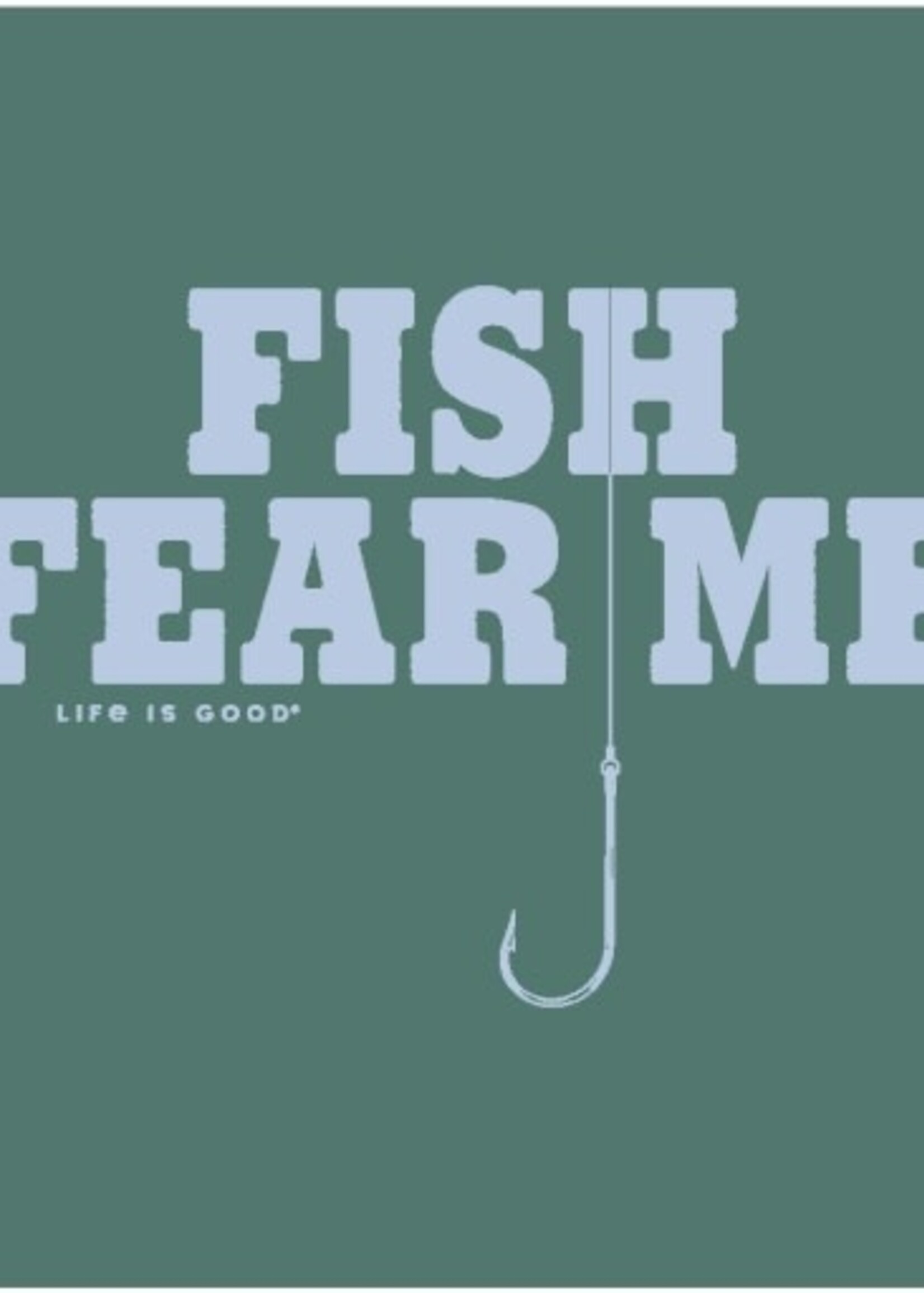Life is Good MEN'S FISH FEAR ME HOOK SHORT SLEEVE CRU
