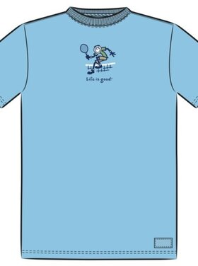 Life is Good MEN'S JUMP TENNIS JAKE SHORT SLEEVE CRUS