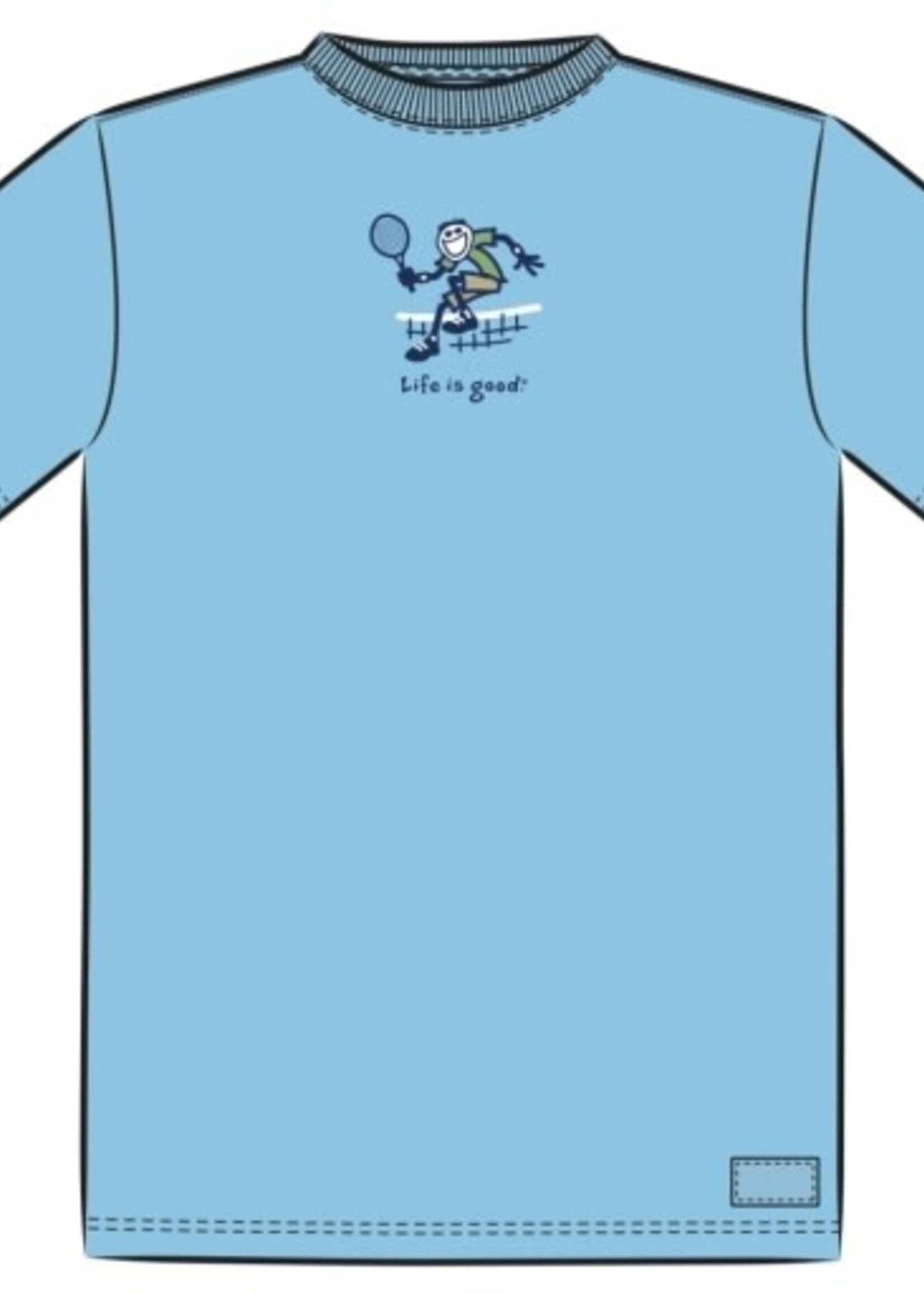 Life is Good MEN'S JUMP TENNIS JAKE SHORT SLEEVE CRUS