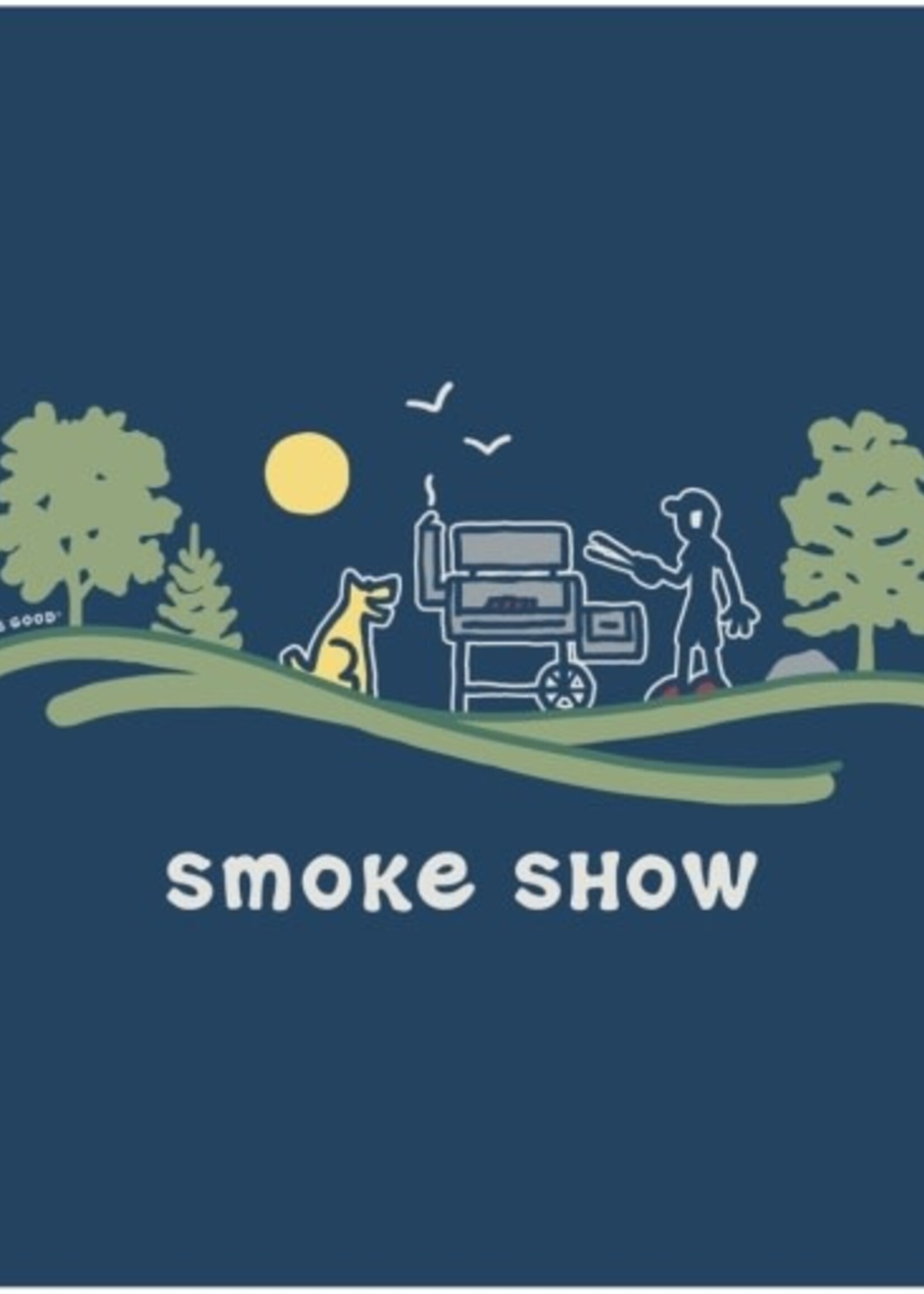 Life is Good MEN'S SMOKE SHOW VISTA SHORT SLEEVE CRUS