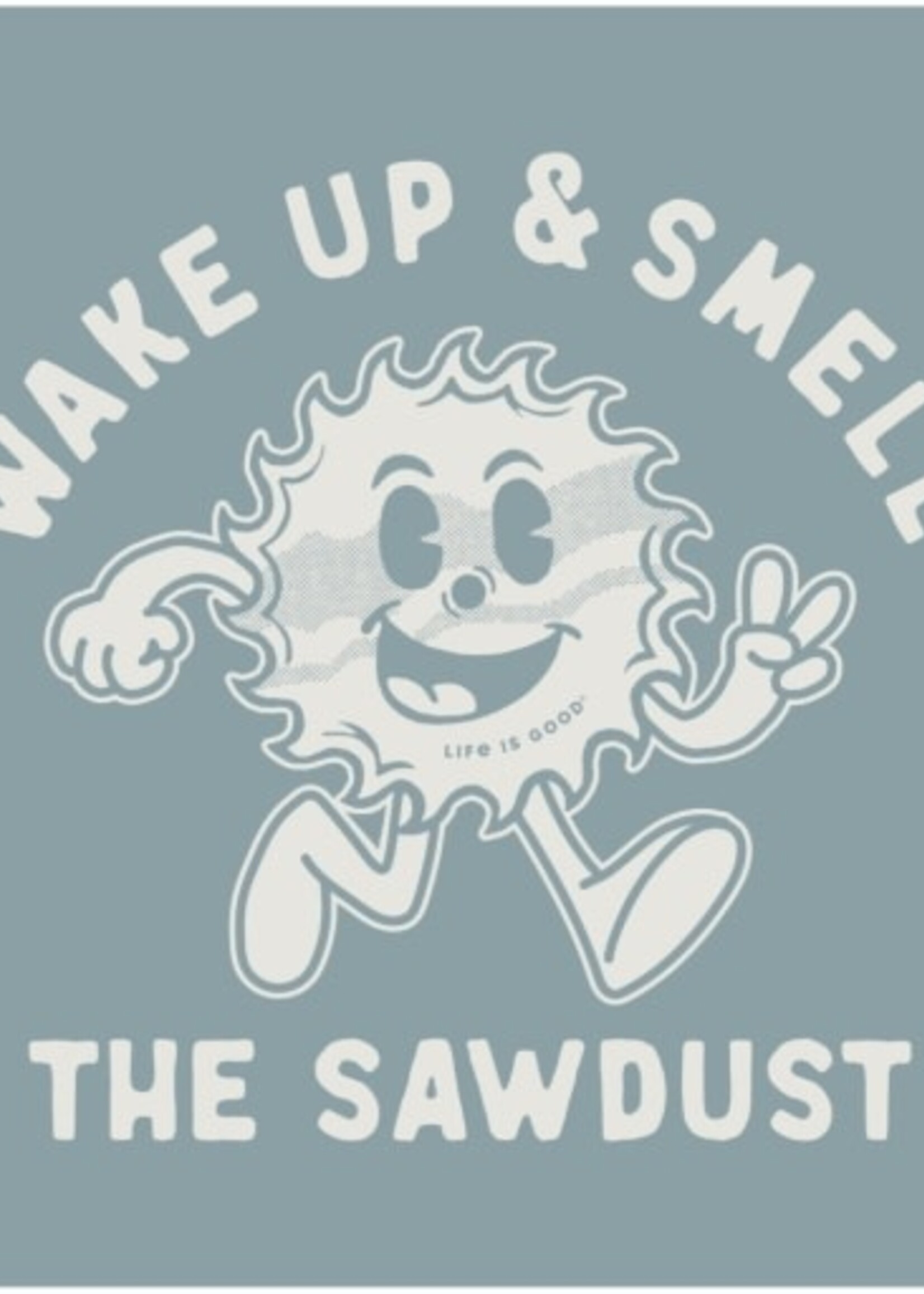 Life is Good MEN'S SMELL THE SAWDUST SHORT SLEEVE CRU