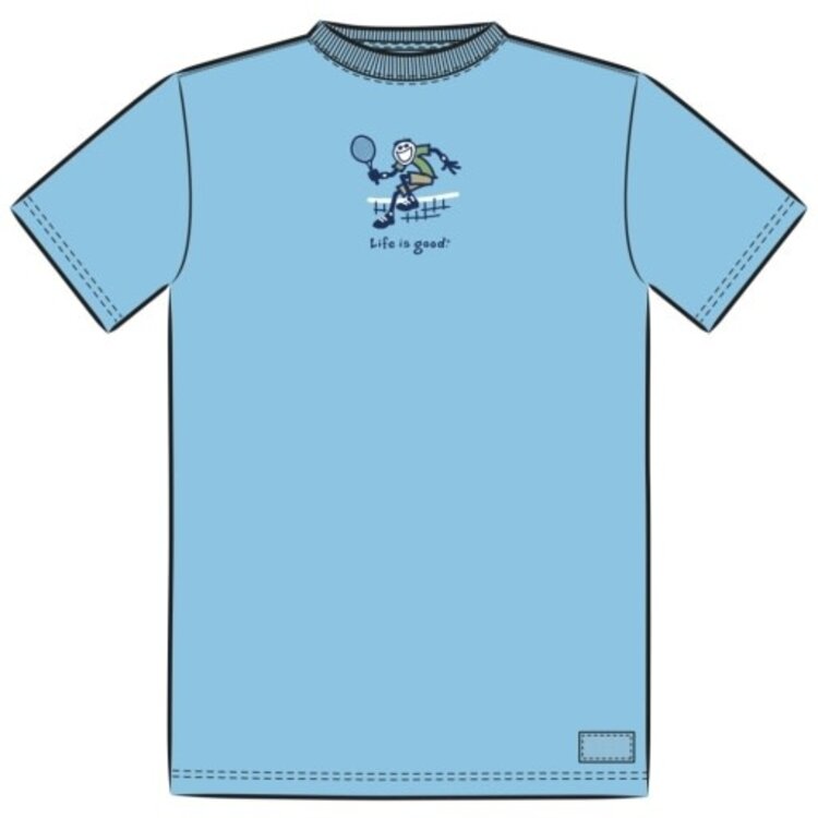 Life is Good MEN'S JUMP TENNIS JAKE SHORT SLEEVE CRUS