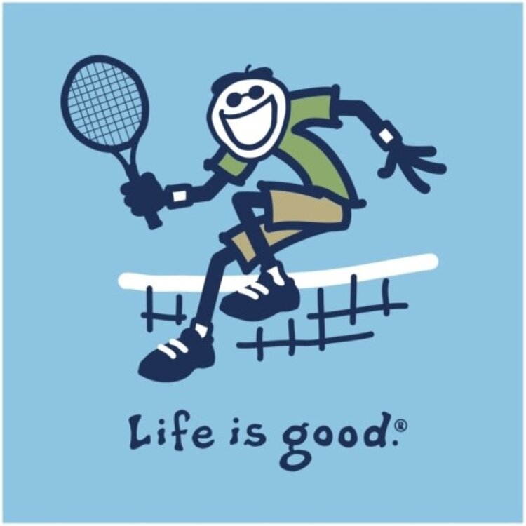 Life is Good MEN'S JUMP TENNIS JAKE SHORT SLEEVE CRUS