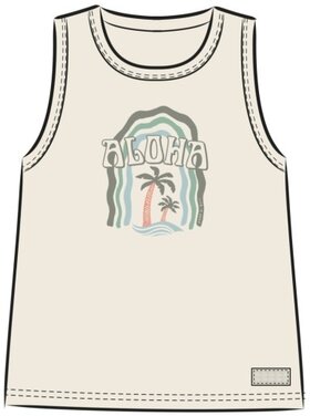 Life is Good WOMEN'S ALOHA PALMS CRUSHER BOXY TANK