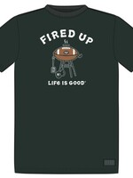 Life is Good MEN'S FIRED UP GRILL SHORT SLEEVE CRUSHE