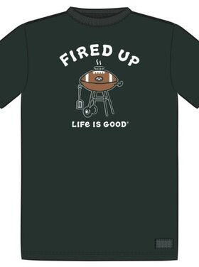 Life is Good MEN'S FIRED UP GRILL SHORT SLEEVE CRUSHE