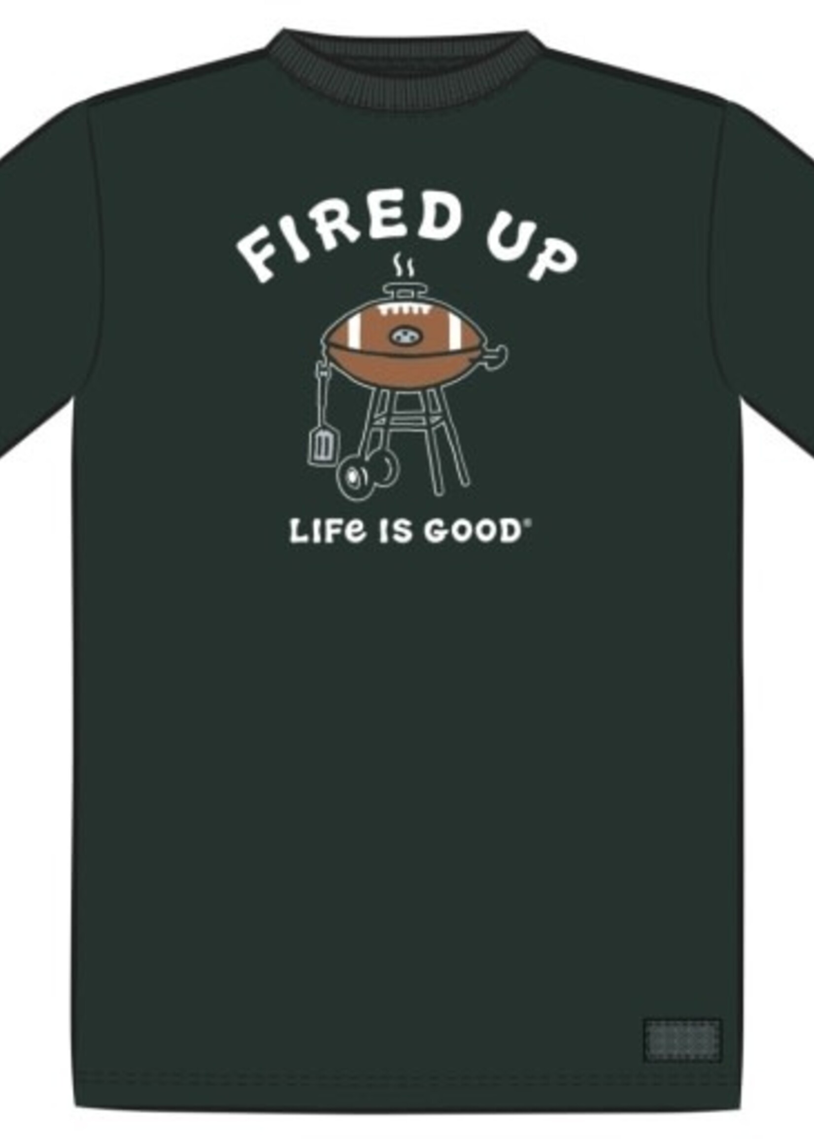 Life is Good MEN'S FIRED UP GRILL SHORT SLEEVE CRUSHE