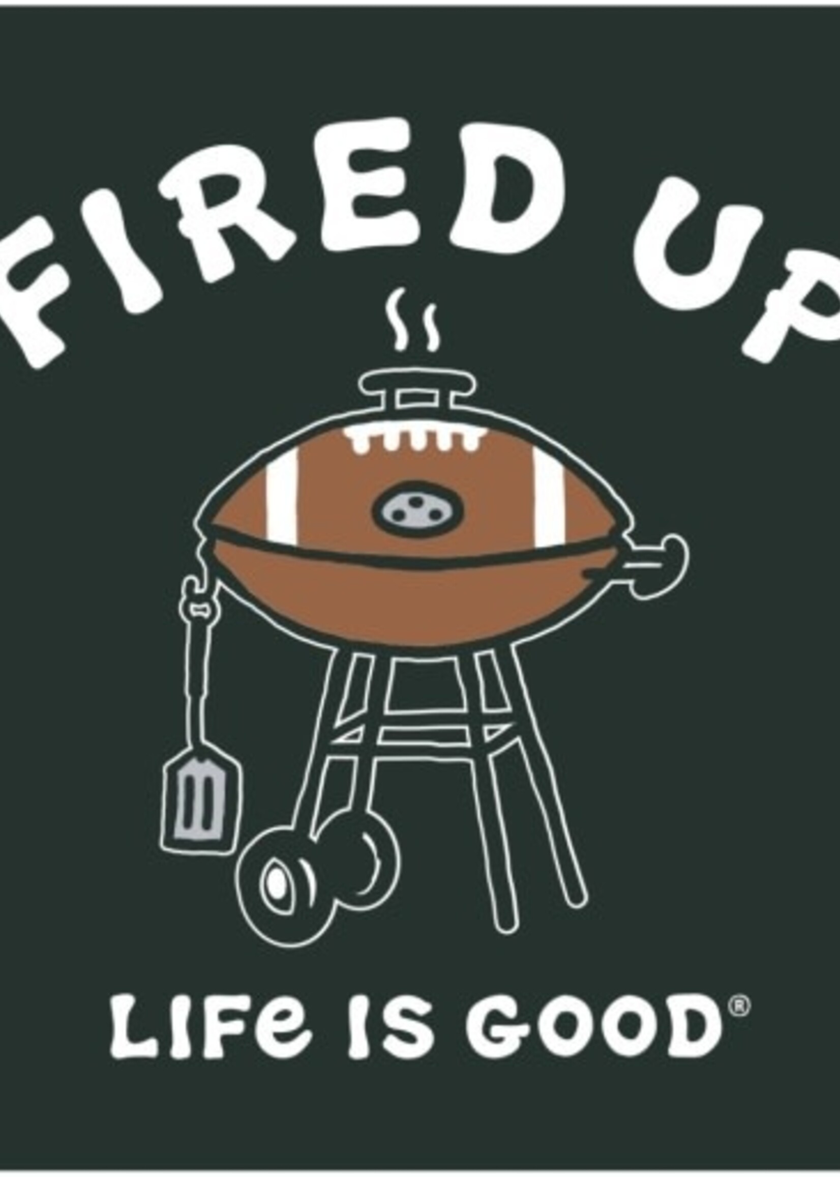 Life is Good MEN'S FIRED UP GRILL SHORT SLEEVE CRUSHE