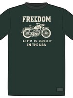Life is Good MEN'S FREEDOM MOTORCYCLE SHORT SLEEVE CR